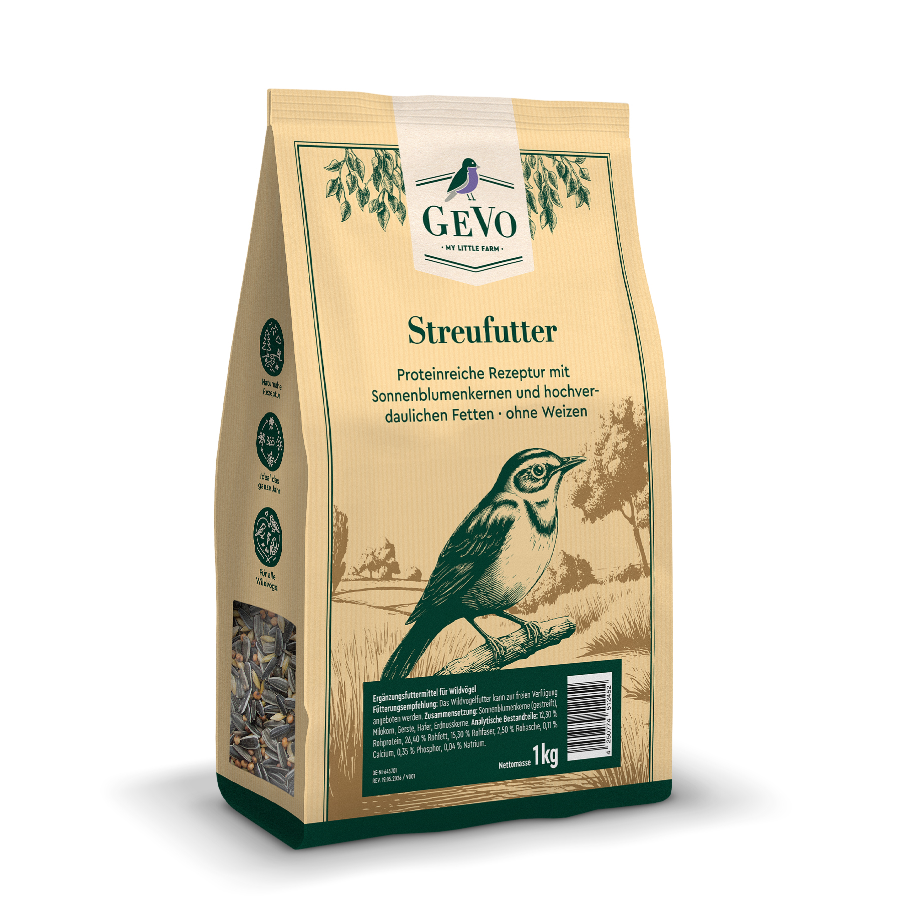 GEVO Streufutter, 1kg GEVO Streufutter, 1kg